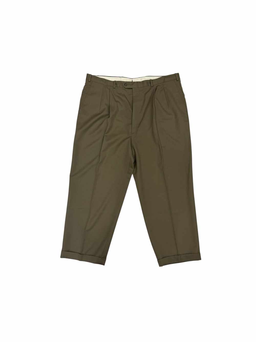Nordstrom Olive Green Pleated Dress Pants